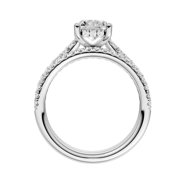 14k White Gold 2.50ct Lab Grown Diamond Bridal Brilliance Set