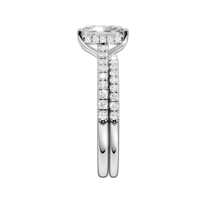14k White Gold 2.50ct Lab Grown Diamond Bridal Brilliance Set
