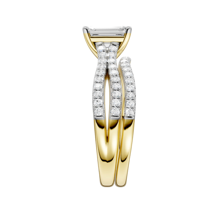 14K Yellow Gold 1.40ct Lab Grown Diamond Bridal Elegance Set