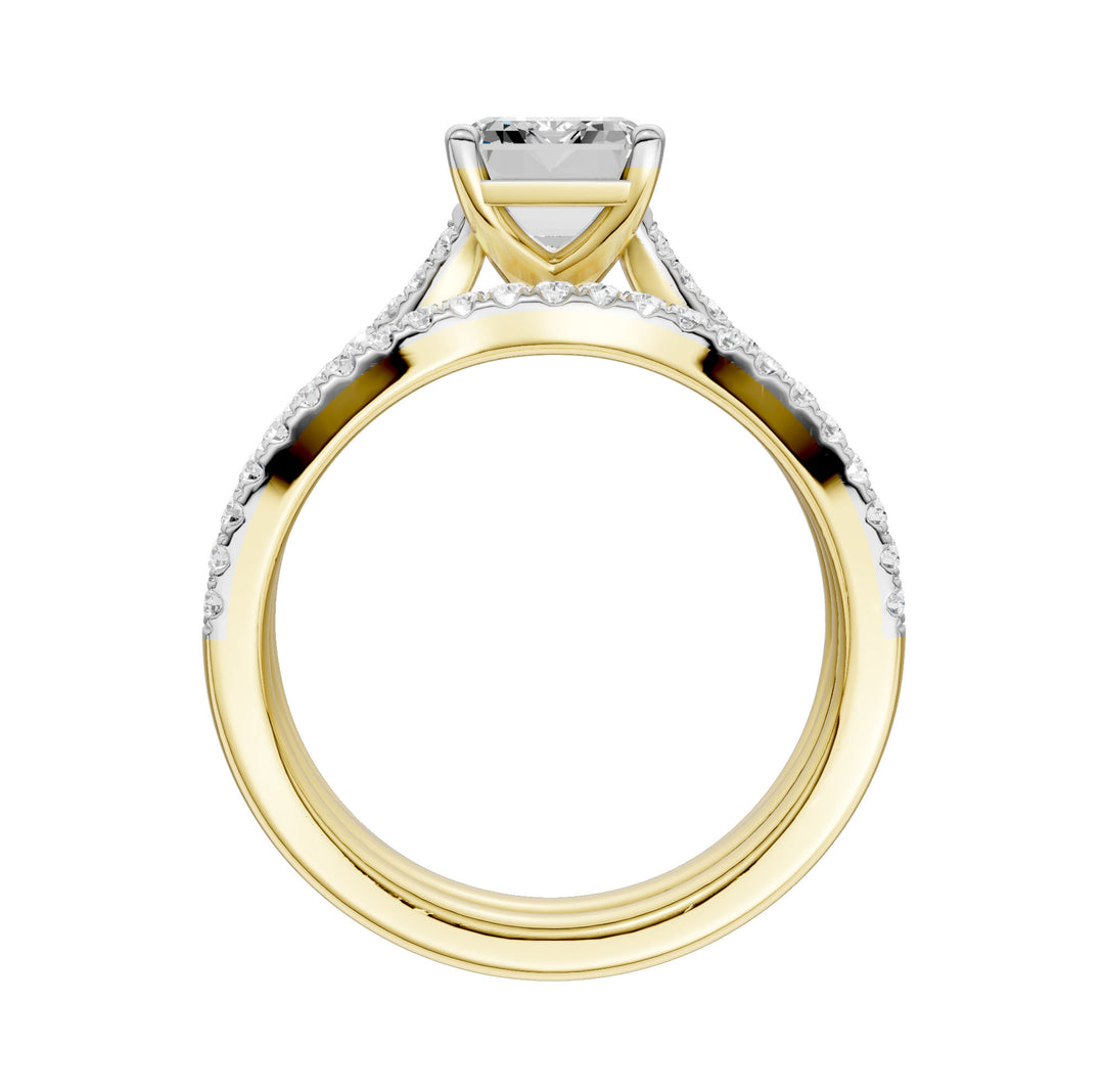 14K Yellow Gold 2.40CT Lab Grown Diamond Bridal Brilliance Set