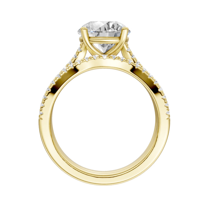 14K Yellow Gold 2.40ct Lab Grown Diamond Bridal Brilliance