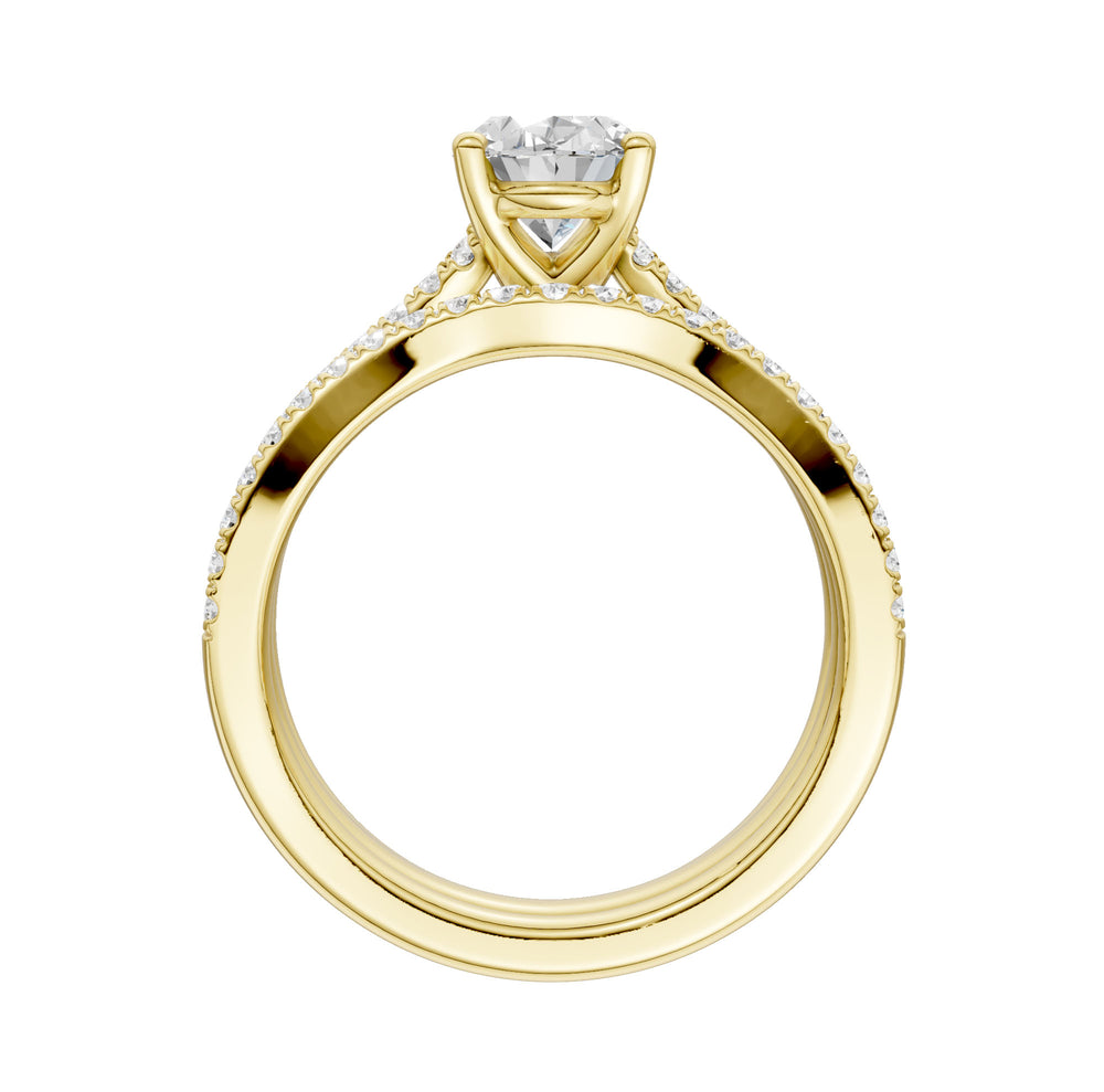 14k White Gold 1.40CT Lab Grown Diamond Bridal Set