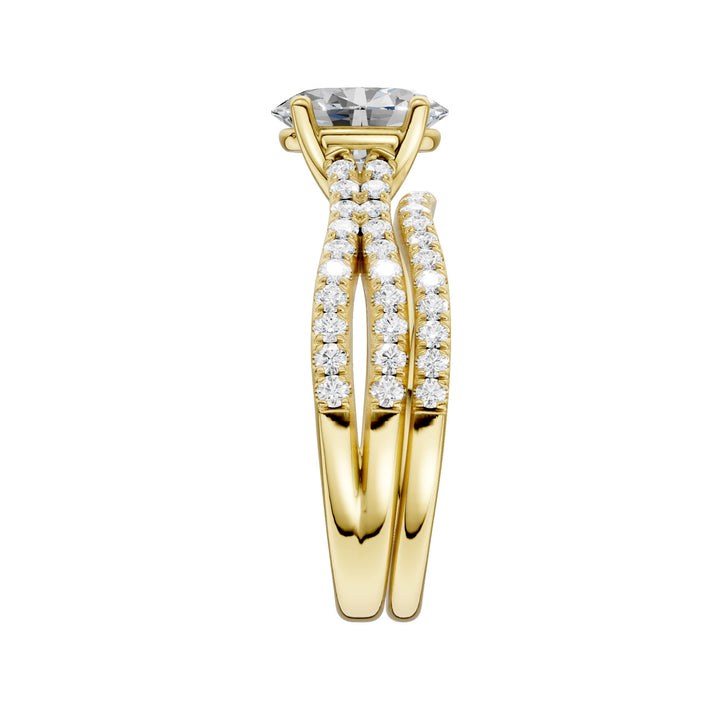 14k White Gold 1.40CT Lab Grown Diamond Bridal Set