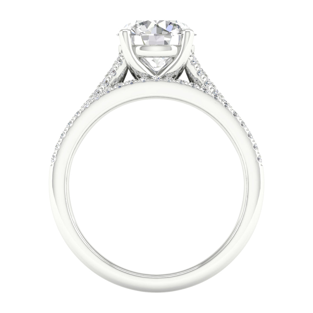 Timeless 14K White Gold Certified Lab Diamond Bridal Set