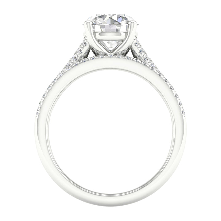 Timeless 14K White Gold Certified Lab Diamond Bridal Set