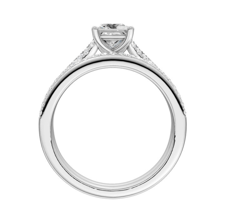 Certified Lab Grown 14K 1.40CT Diamond Bridal Set