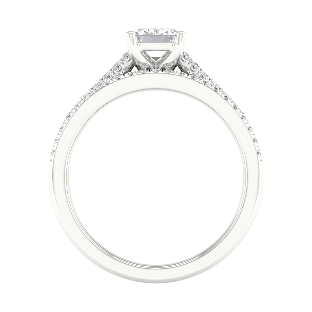 14k White Gold Lab Grown Diamond Bridal Set Brilliance