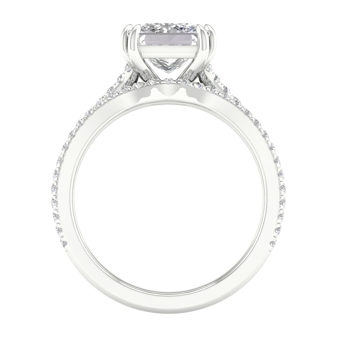 14k White Gold 2.50CT Lab Grown Diamond Bridal Ring Set