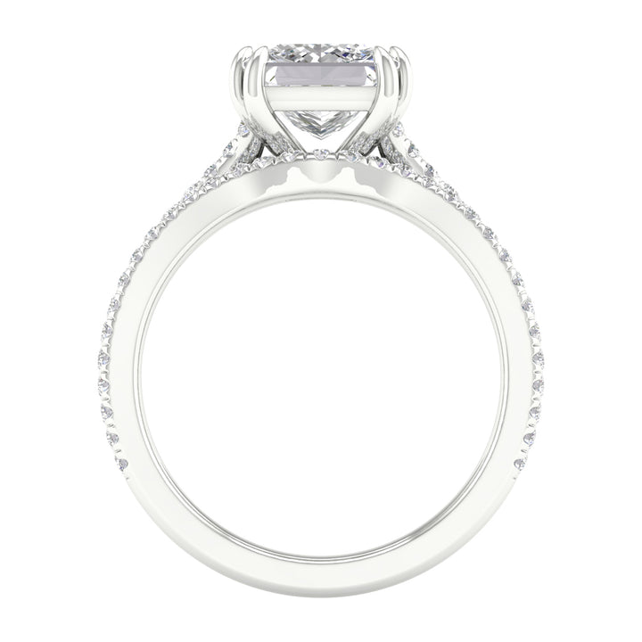 14k White Gold 2.50CT Lab Grown Diamond Bridal Ring Set