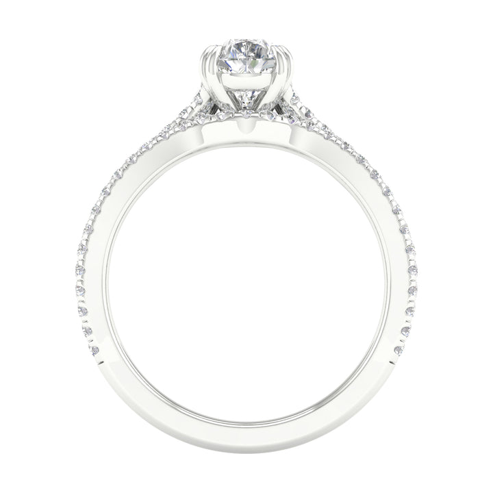 14k White Gold 1.50CT Lab Grown Diamond Bridal Brilliance Set