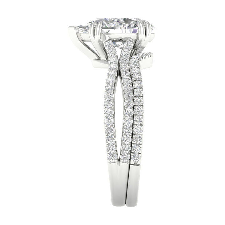 14K Yellow Gold 2.50CT Lab Grown Diamond Bridal Set