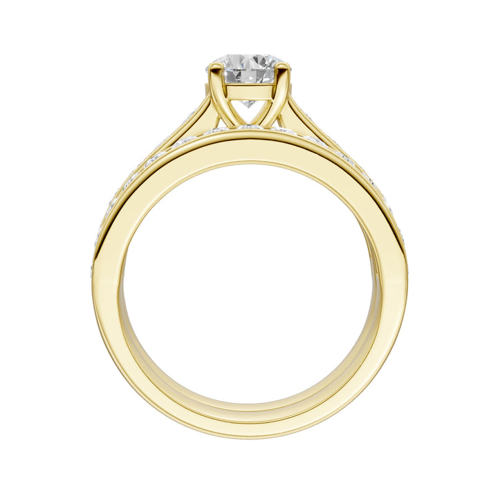 14K Yellow Gold 2CT Lab Grown Diamond Bridal Brilliance Set
