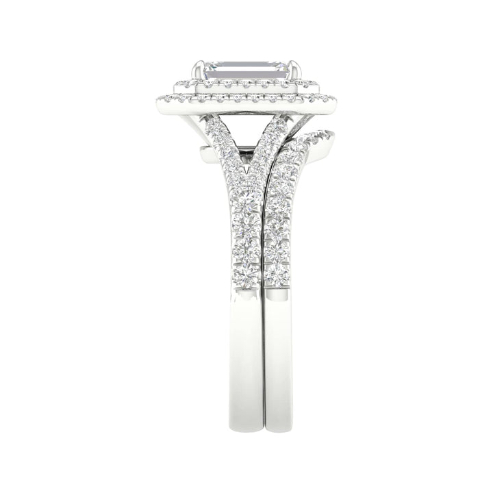 14k White Gold 1.75CT Lab Grown Diamond Bridal Elegance Set
