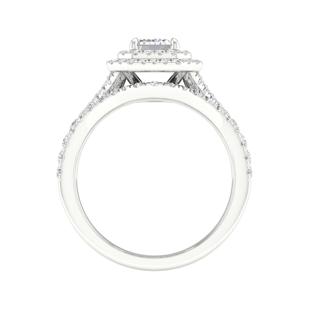 14k White Gold 1.75CT Lab Grown Diamond Bridal Elegance Set