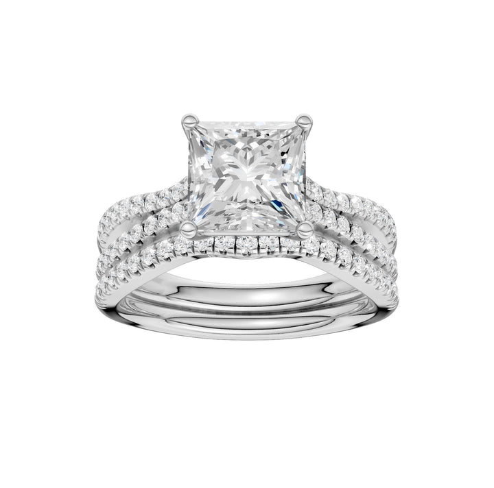 14k White Gold 2.40ct Lab Grown Diamond Bridal Brilliance