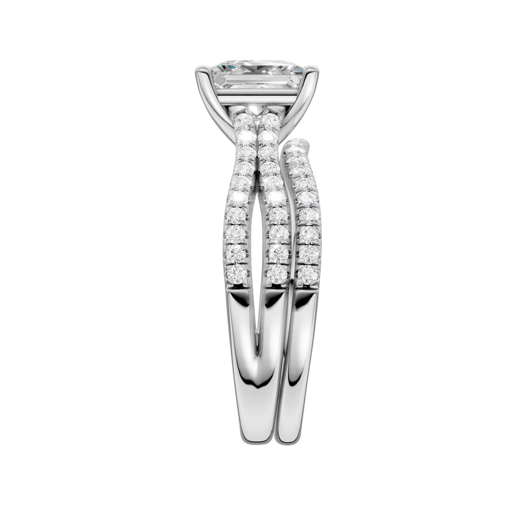 14k White Gold 2.40ct Lab Grown Diamond Bridal Brilliance