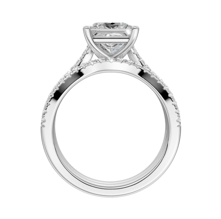 14k White Gold 2.40ct Lab Grown Diamond Bridal Brilliance