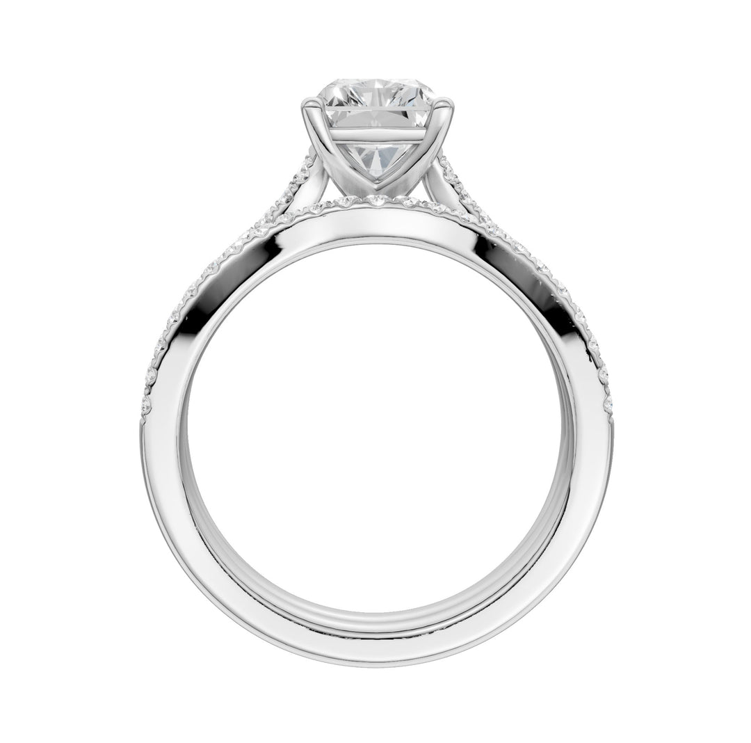 14k White Gold 2.40CT Lab Grown Diamond Bridal Ring Set