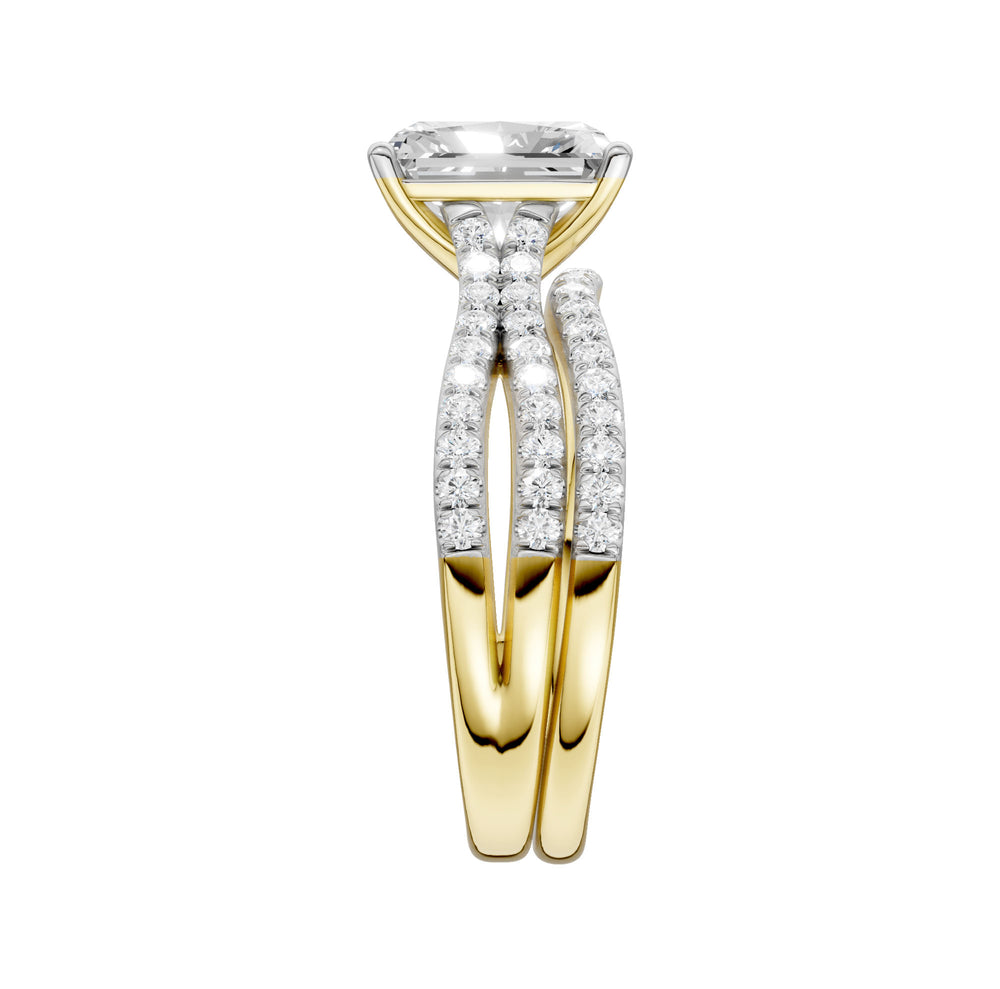 14K Yellow Gold 2.40CT Lab Grown Diamond Bridal Brilliance Set