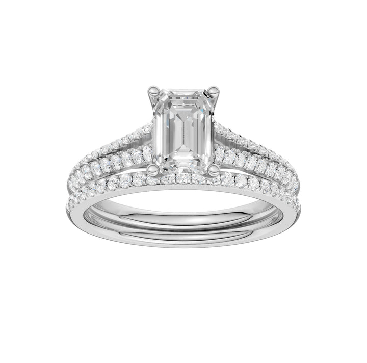 Certified Lab Grown 14K 2.40CT Diamond Bridal Set