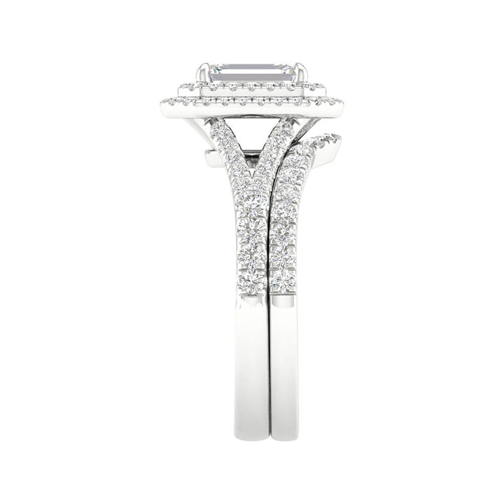 14k White Gold 1.75CT Lab Grown Diamond Bridal Brilliance Set