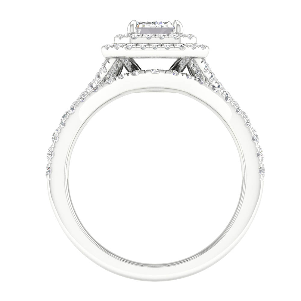14k White Gold 1.75CT Lab Grown Diamond Bridal Brilliance Set