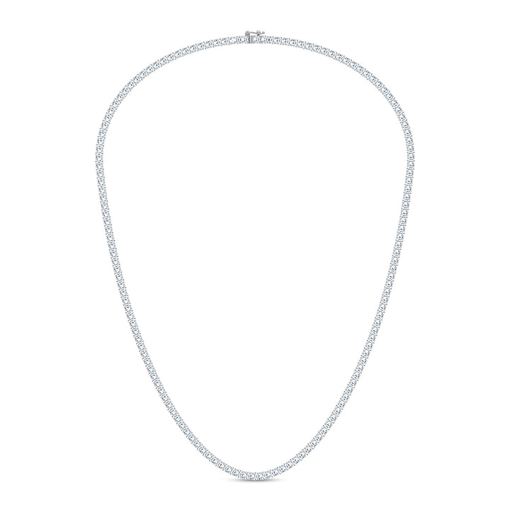 14K 10.00CT DIAMOND NECKLACE TENNIS 17 INCH