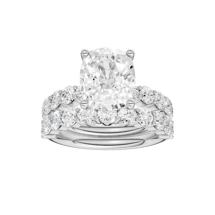 14K 4.00CT Certified Lab Grown Diamond Bridal Set