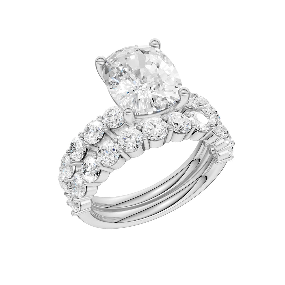 14K 4.00CT Certified Lab Grown Diamond Bridal Set