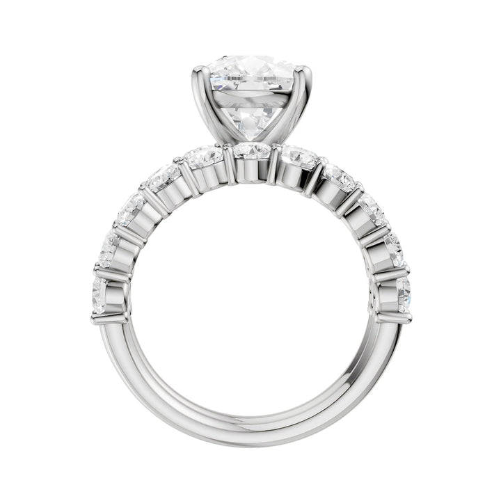 14K 4.00CT Certified Lab Grown Diamond Bridal Set