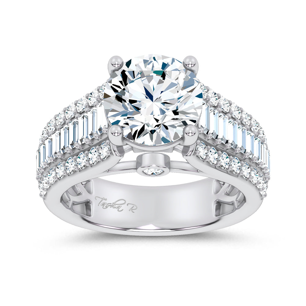 14K 3.75CT Certified Lab Grown Engagement Ring