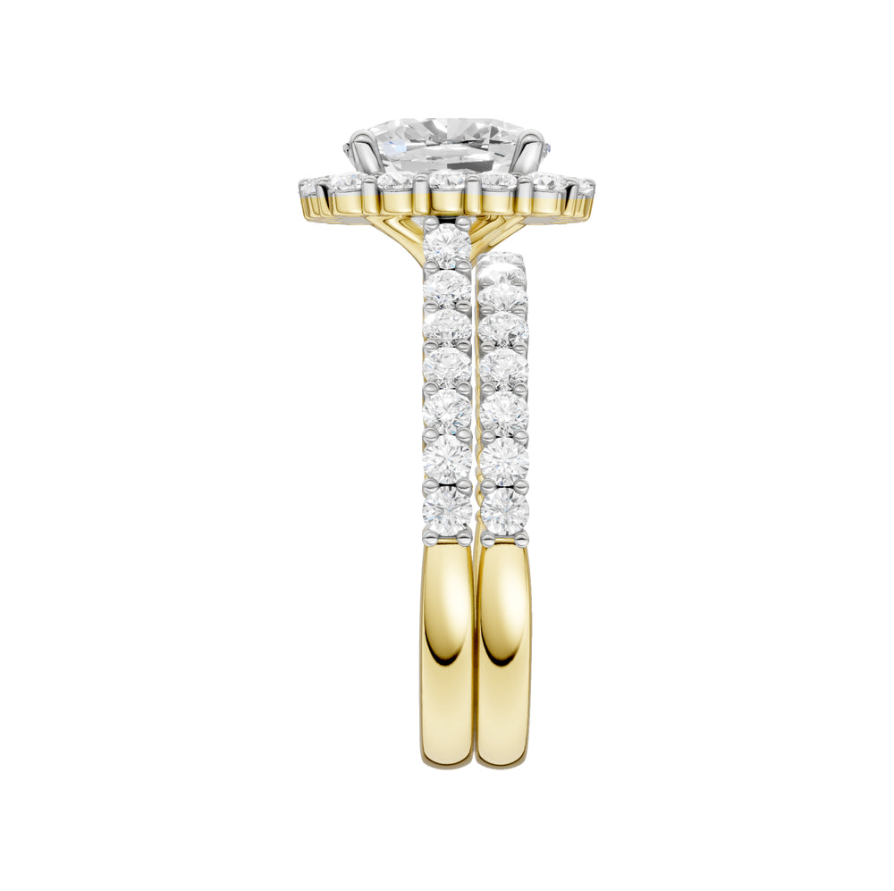 14K 3.00CT DIAMOND BRIDAL SET