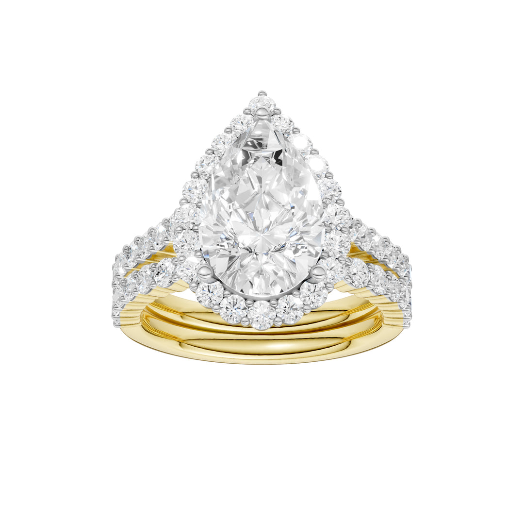 14K 4.00CT DIAMOND BRIDAL SET