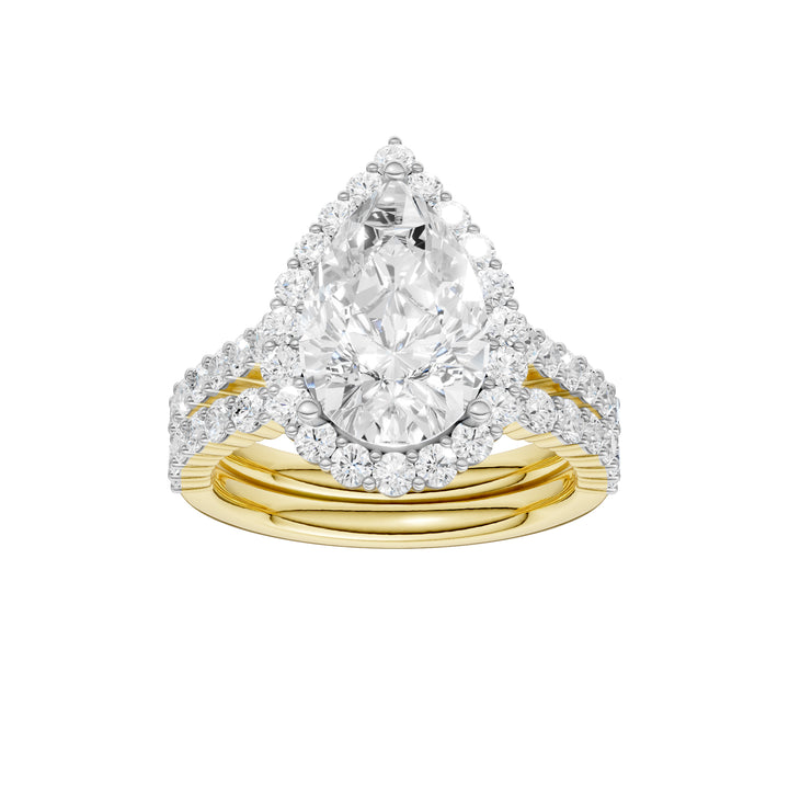 14K 4.00CT DIAMOND BRIDAL SET