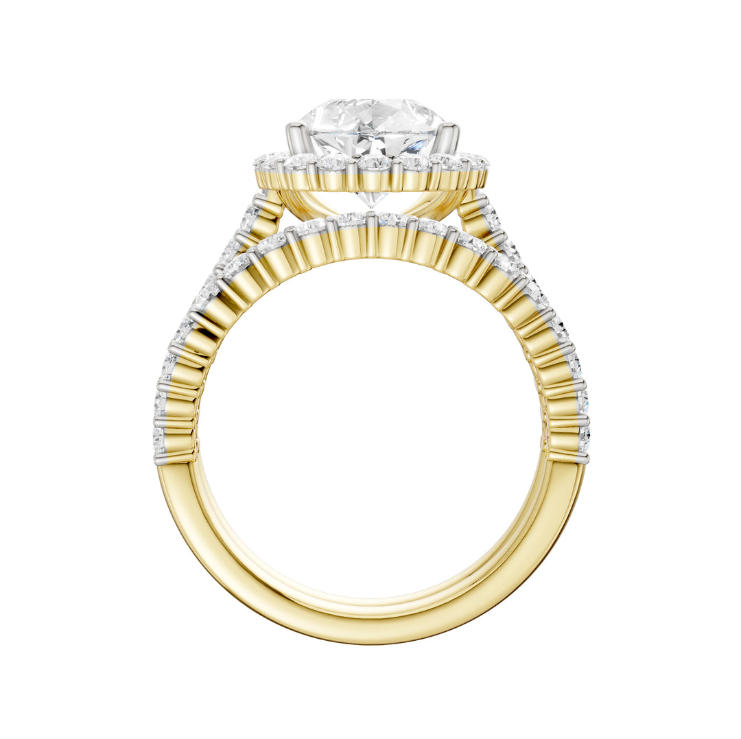 14K 4.00CT DIAMOND BRIDAL SET