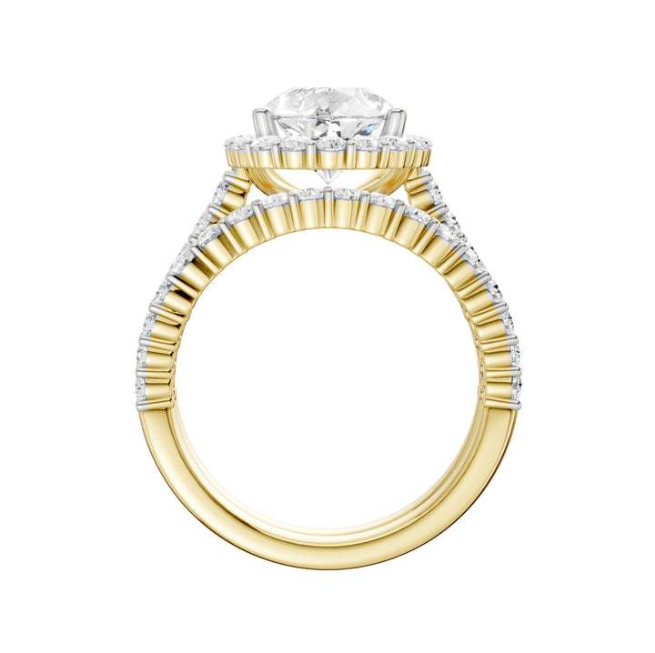 14K 4.00CT DIAMOND BRIDAL SET