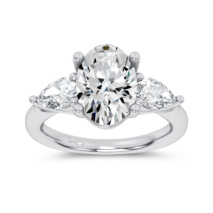 14K 3.80CT Certified Lab Grown Engagement Ring