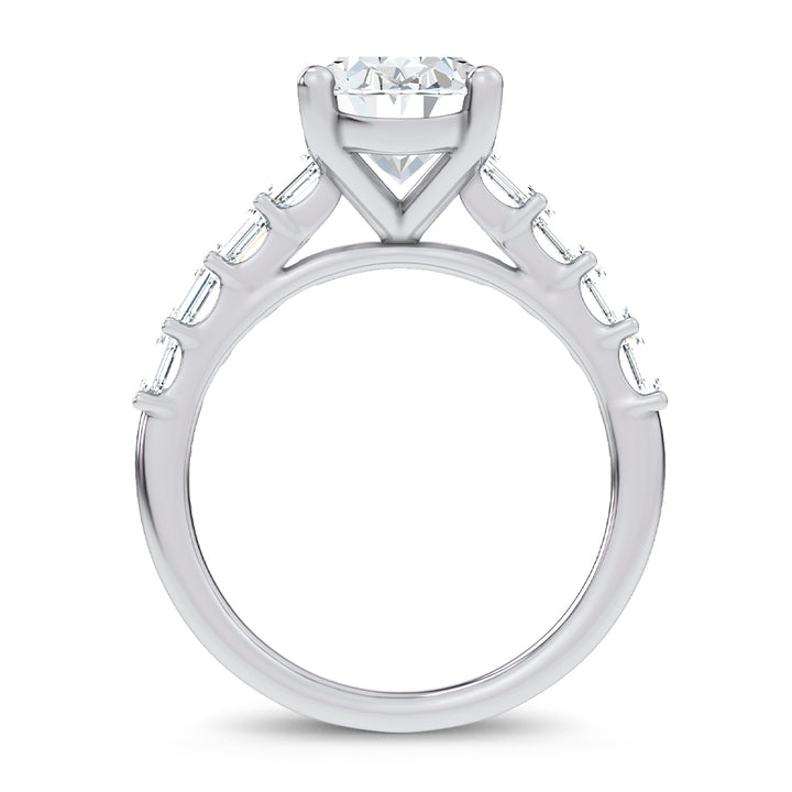 14K 3.60CT Certified Lab Grown Engagement Ring