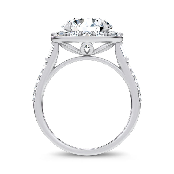 14K 3.63CT Certified Lab Grown Engagement Ring