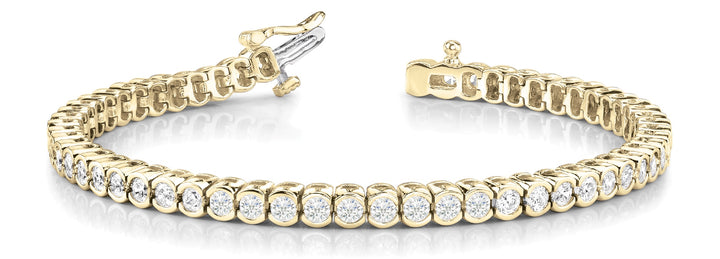 14K Yellow Gold 2 1/6 ct tw Fashion Diamond Bracelet