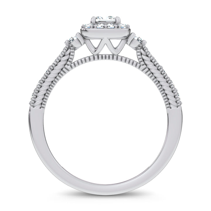 14K 0.55CT Certified Lab Grown Promise Ring