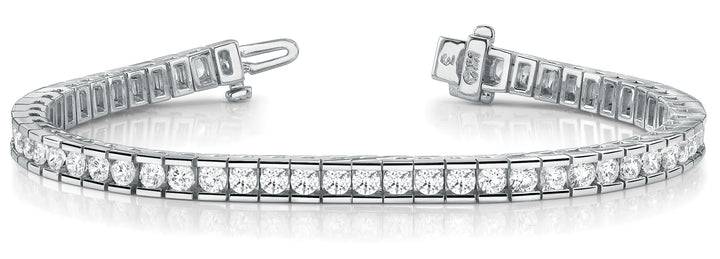 18K White Gold 10.5 ct Diamond Tennis Bracelet