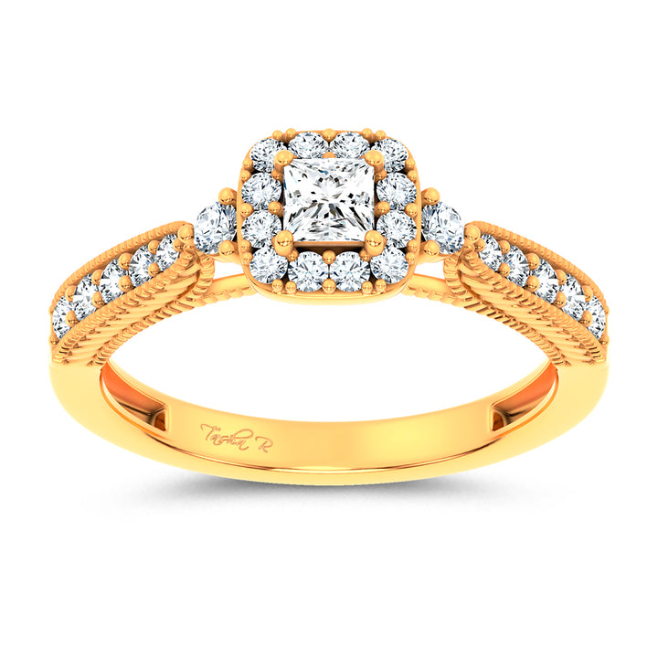 14K 0.55CT Certified Lab Grown Promise Ring