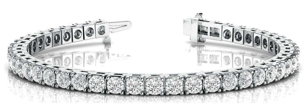 Platinum 1.5ctw Round Diamond Tennis Bracelet