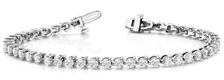 White Gold Lab Diamond Tennis Bracelet