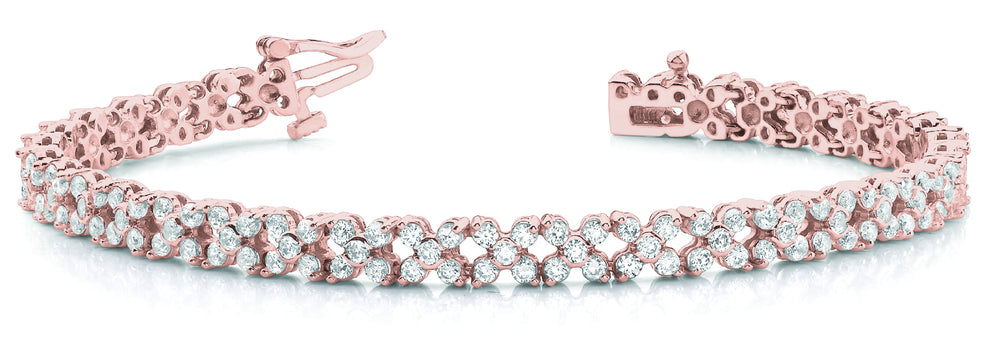 18K Rose Gold Diamond Fashion Bracelet