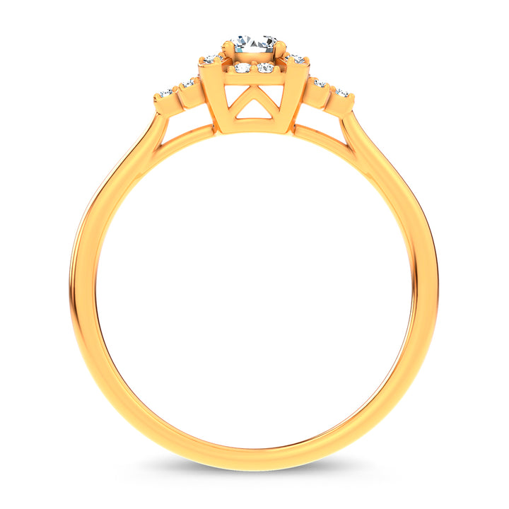 14K 0.25CT Certified Lab Grown Ring
