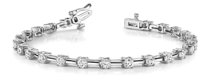 14K White Gold Diamond Fashion Bracelet