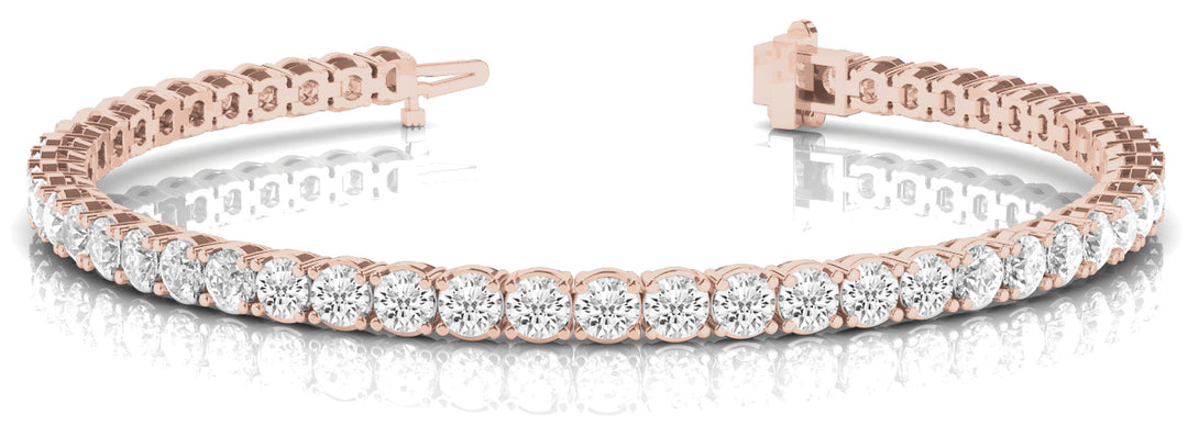 Rose Gold Lab Diamond Tennis Bracelet