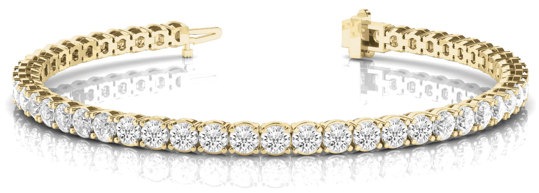 Yellow Gold 44-Diamond Tennis Bracelet